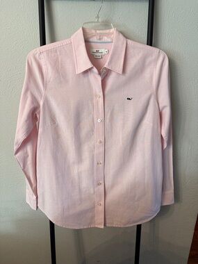 Vineyard Vines Button Down Pink Cotton Shirt Size 10